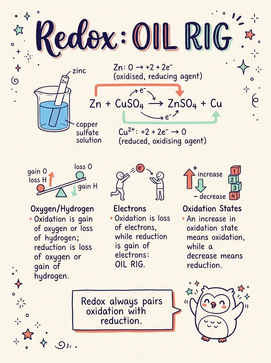 Oxidation and Reduction: A Complete Guide — Study Notes