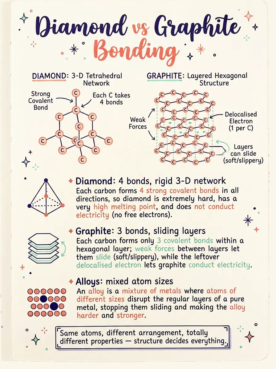 Diamond vs Graphite Bonding — study notes