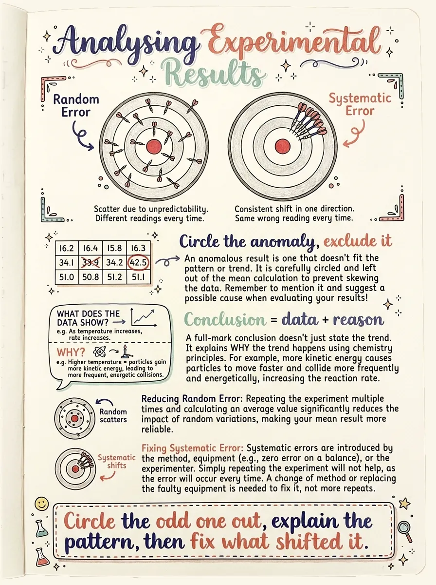Analysing Experimental Results — study notes