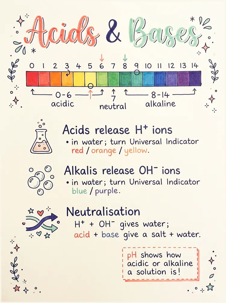 Acids, Bases & pH — study notes