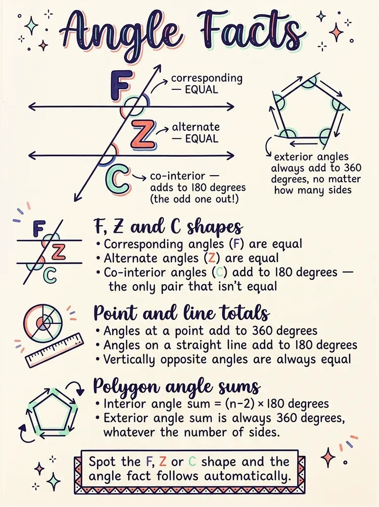 Angles, Triangles and Polygons — Study Notes