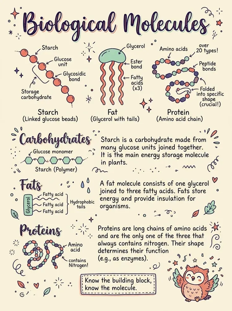 Biological Molecules — Study Notes