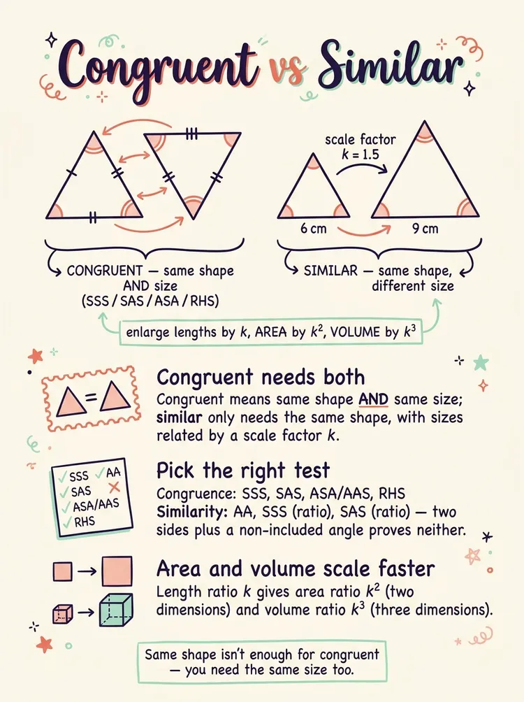 Congruence and Similarity — Study Notes