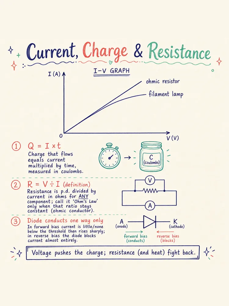 Current Of Electricity — study notes
