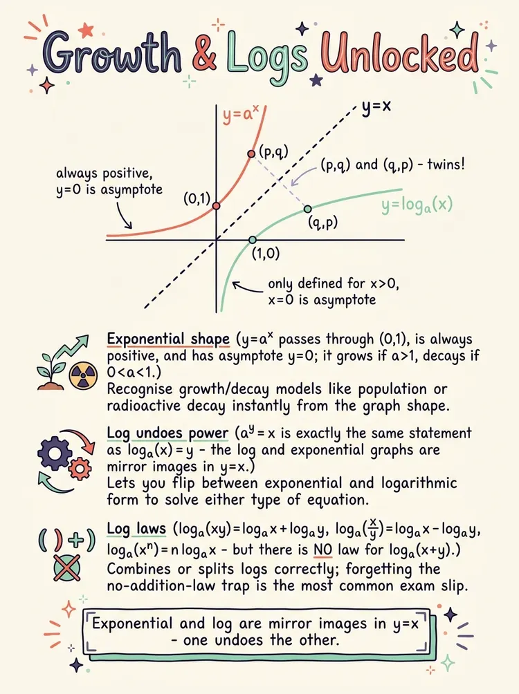Exponential and Logarithmic Functions — Study Notes