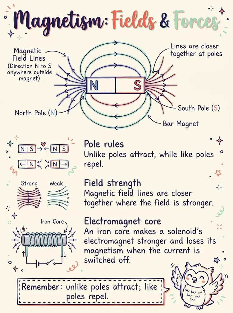 Magnetism: Fields, Forces, and Why Your Compass Almost Always Knows North — Study Notes