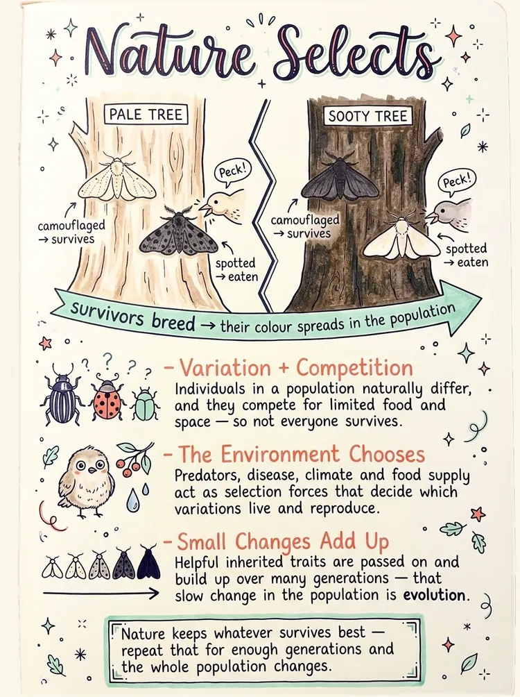 Natural Selection and Evolution — Study Notes