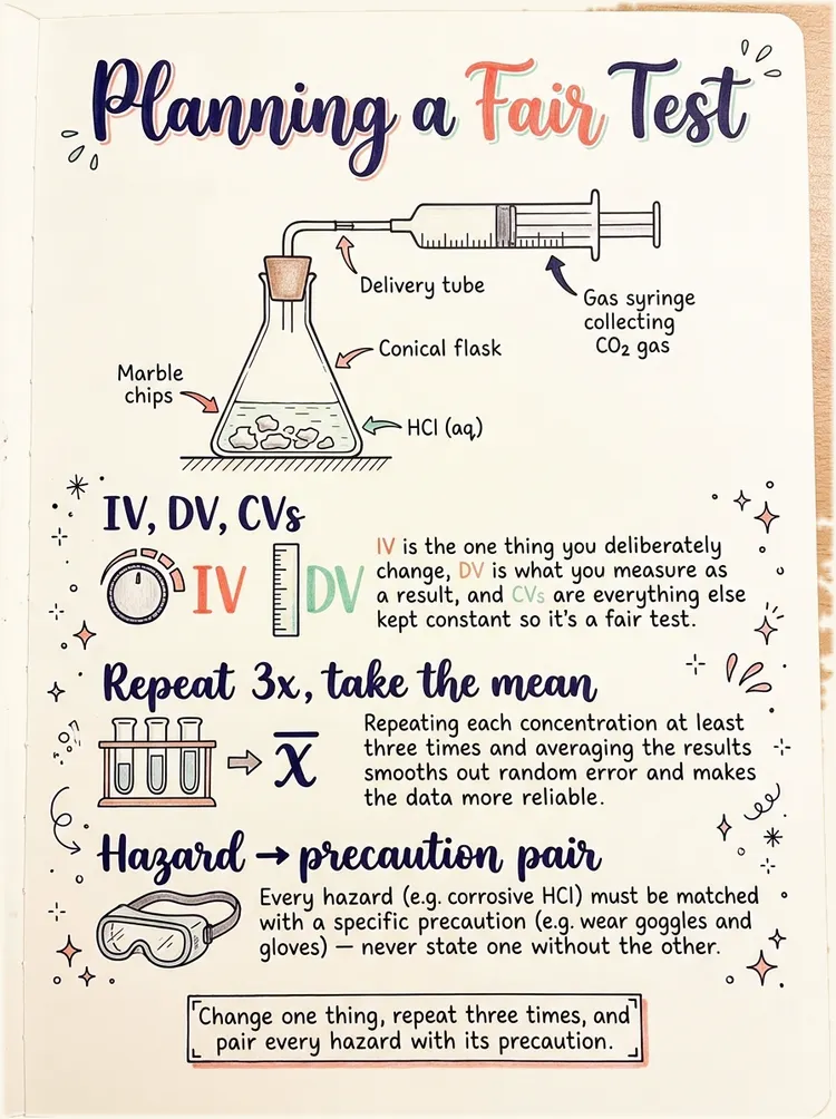 Planning a Fair Test — study notes