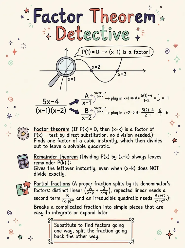 Polynomials and Partial Fractions — Study Notes