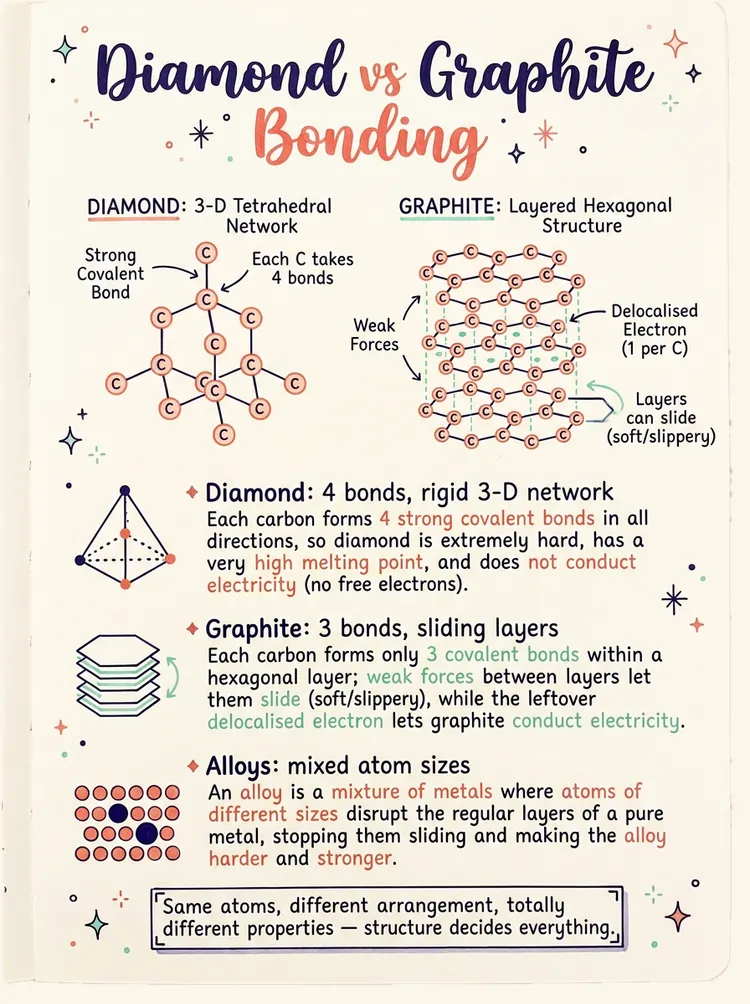 Diamond vs Graphite Bonding — study notes