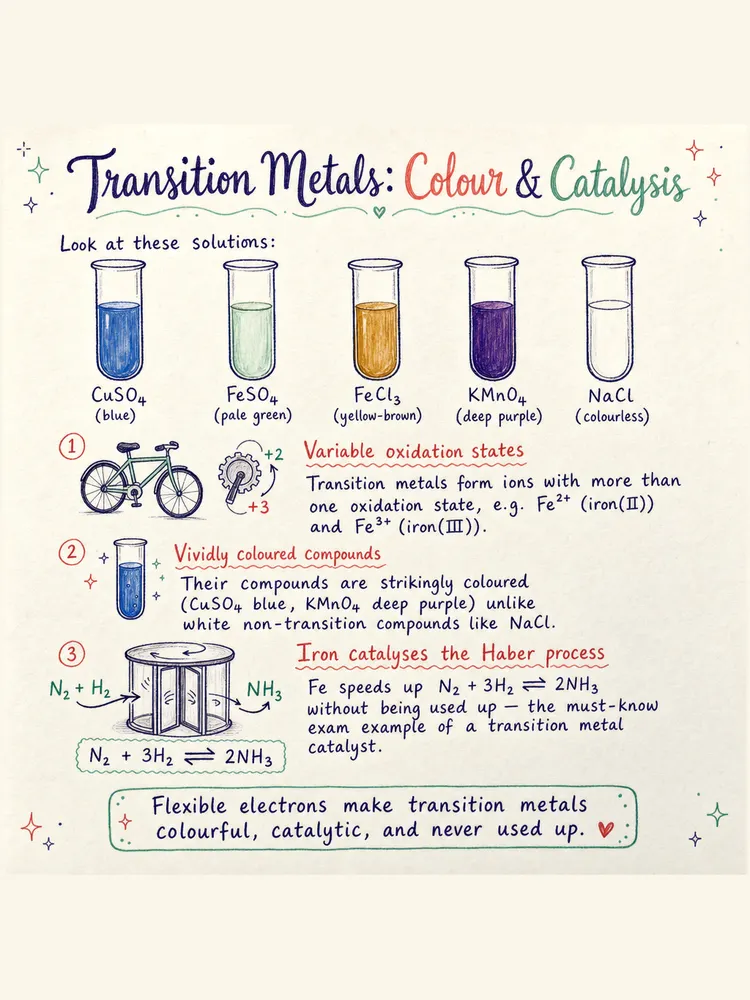 Transition Metals: Colour & Catalysis — study notes