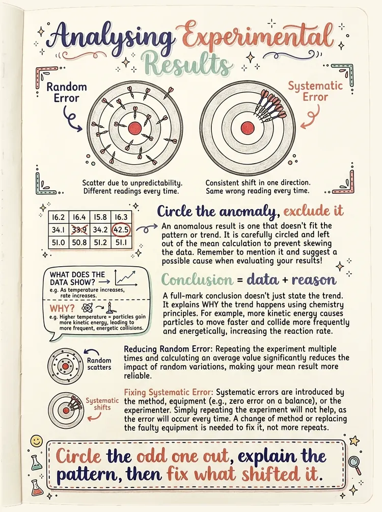 Analysing Experimental Results — study notes