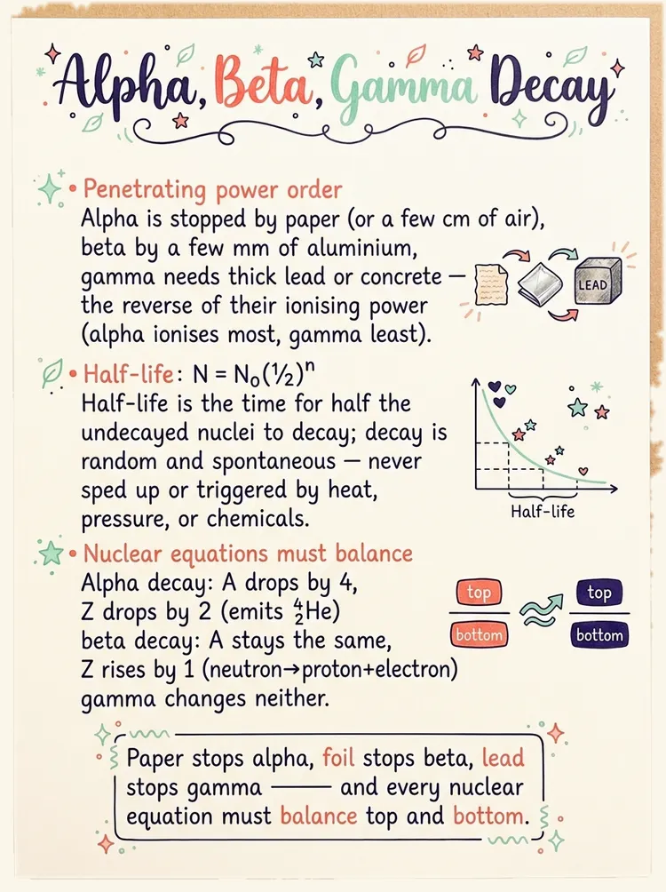Radioactivity — study notes