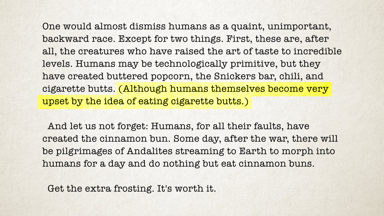 An excerpt from Animorphs book 18.