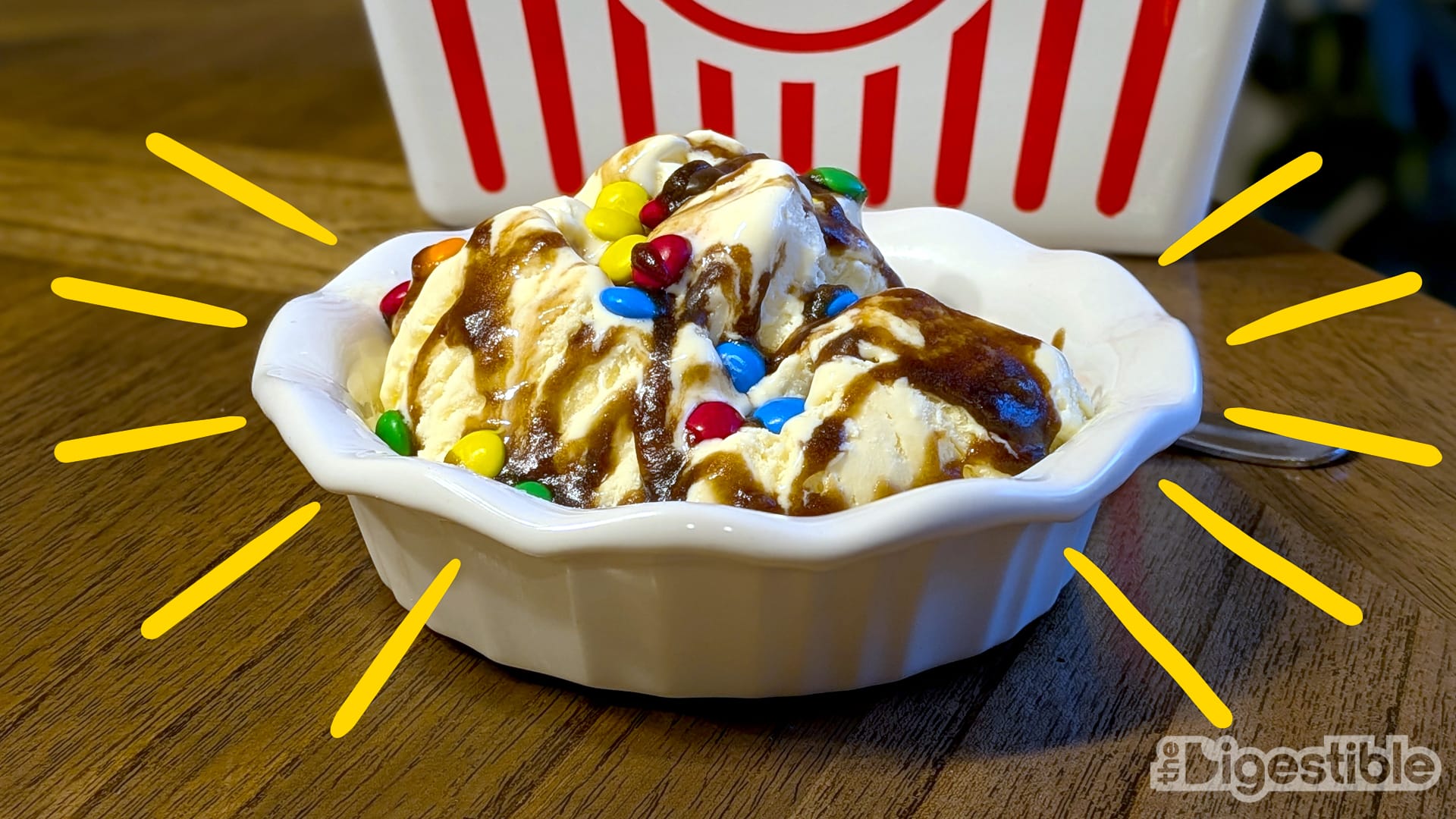 Movie Theater Ice Cream Sundae From The Mythical Cookbook