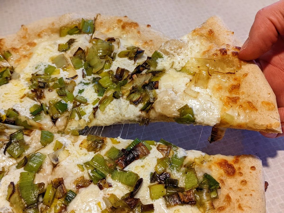 Mascarpone & Leek Pizza