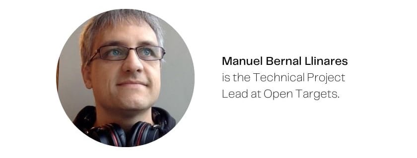 Image of Manuel Bernal Llinares with the caption: Manuel Bernal Llinares is the Technical Project Lead at Open Targets