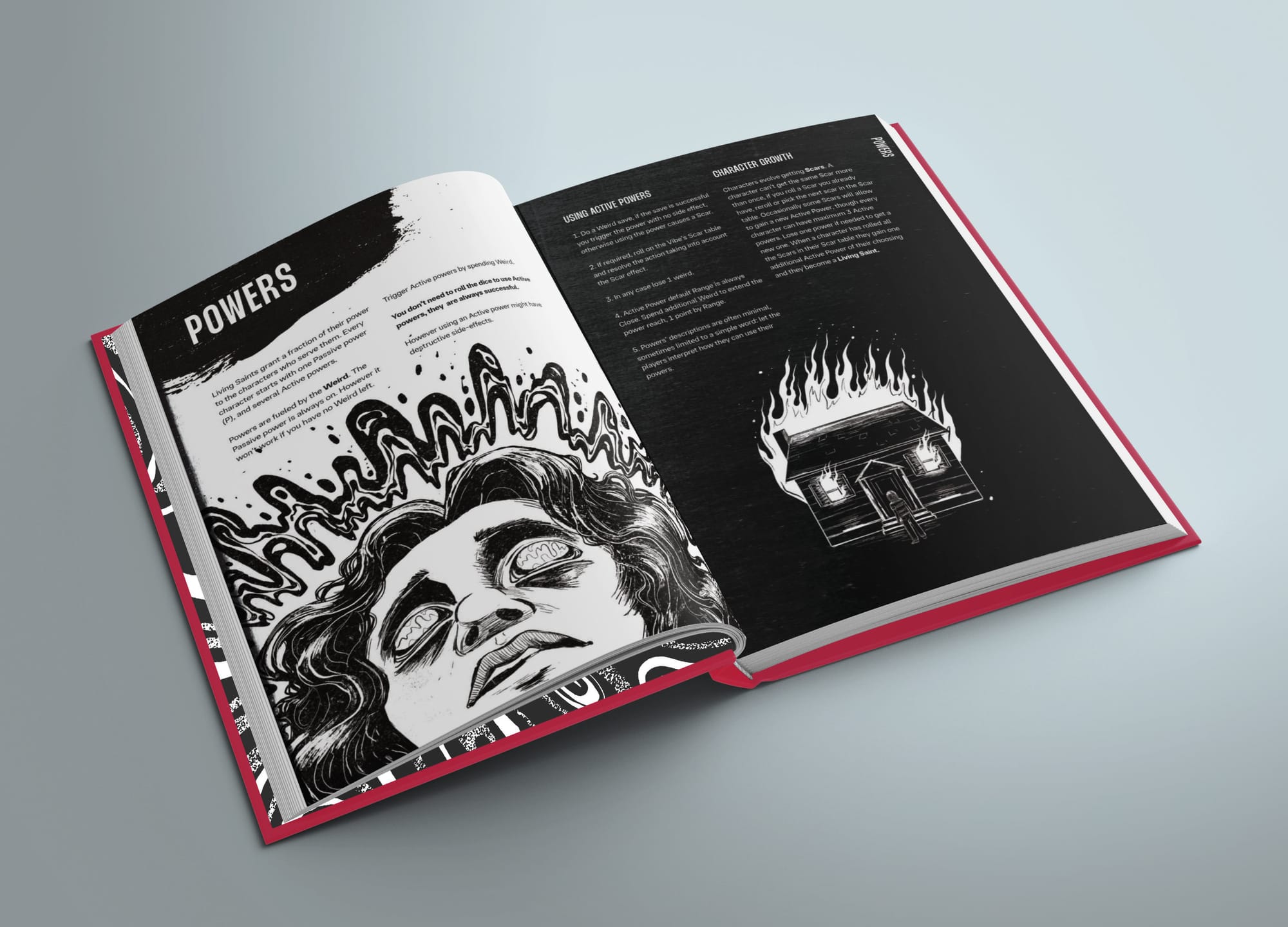 Book spread: too much power burns down your house