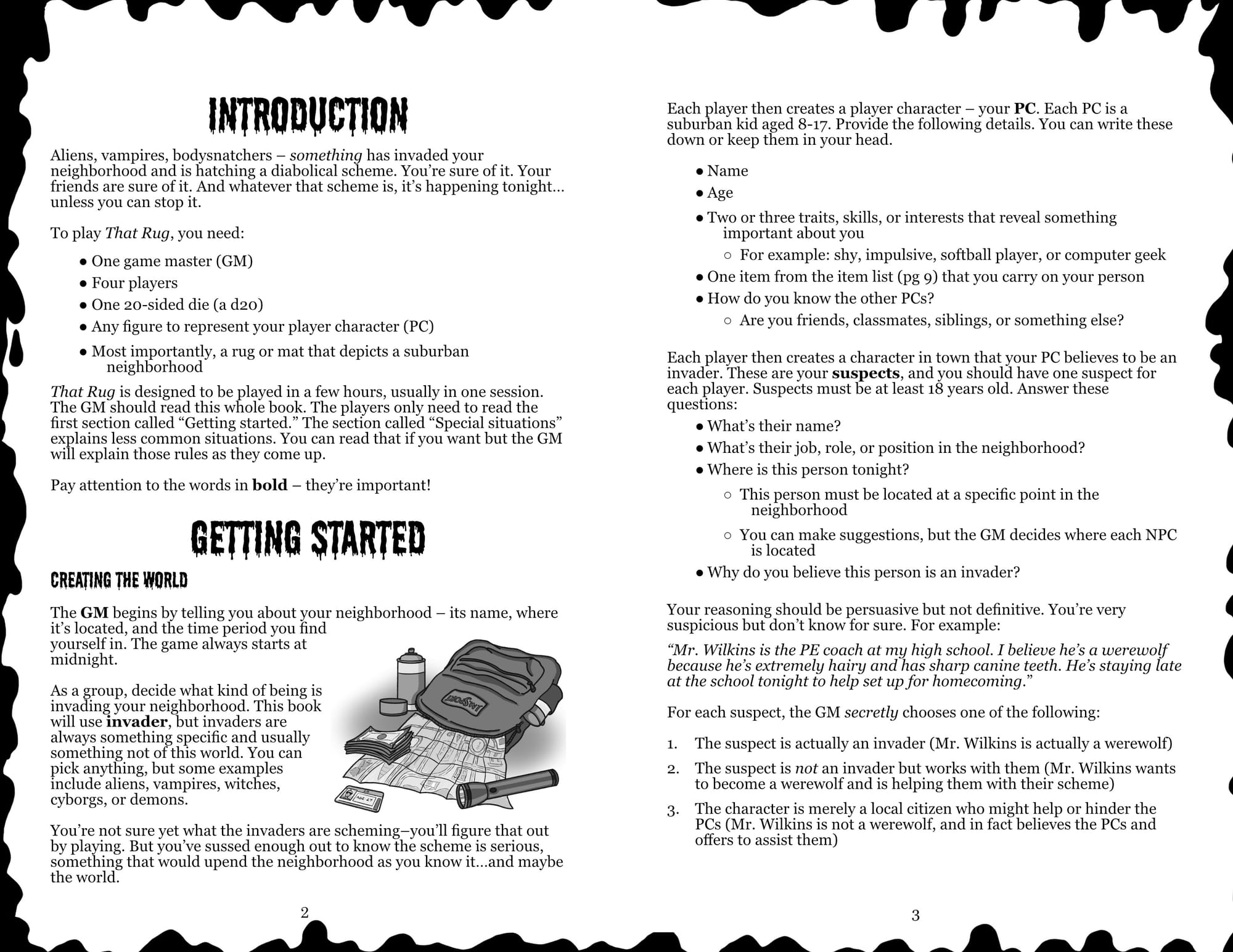 Sample pages of That Rug