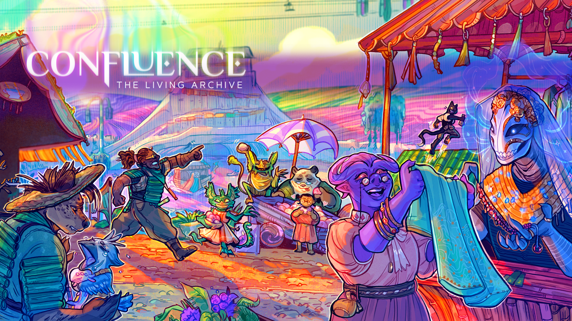 A slice of life of a day in Ajurea. Motley Coast residents shopping, tending to children, and chasing thieves in the town square.