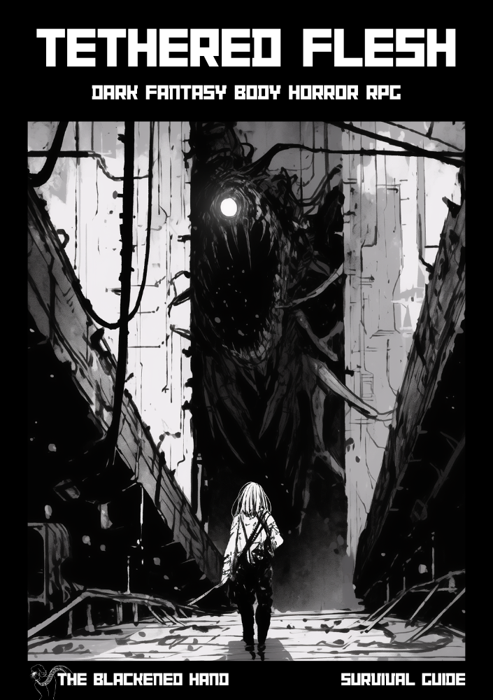 New RPG from The Blackened Hand, called Tethered Flesh! Support it