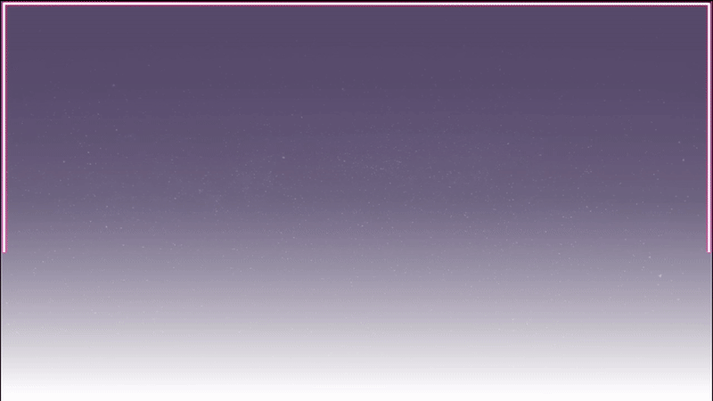 A purple glowing animation with typing text that reads "You are on a mission to investigate extrasolar planets, gather and share knowledge and do no harm. You live on your ship and venture out onto planets to research and interact. As the Traveller, specialist, crew member and former earth dwelling human you make a record of your journey for an Earth that may never see it or hear it. "