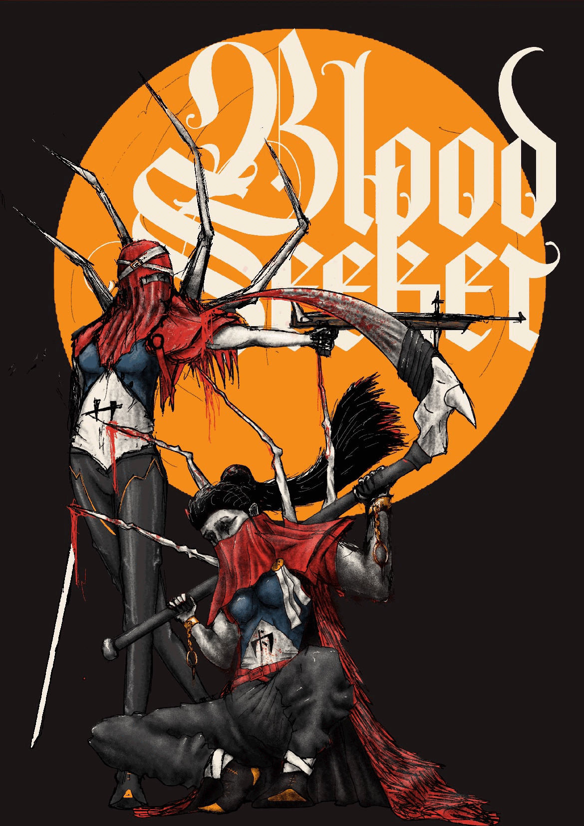 A series of images depicting the classes for the game. 