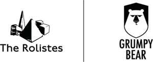 Logos of The Rolistes and Grumpy Bear