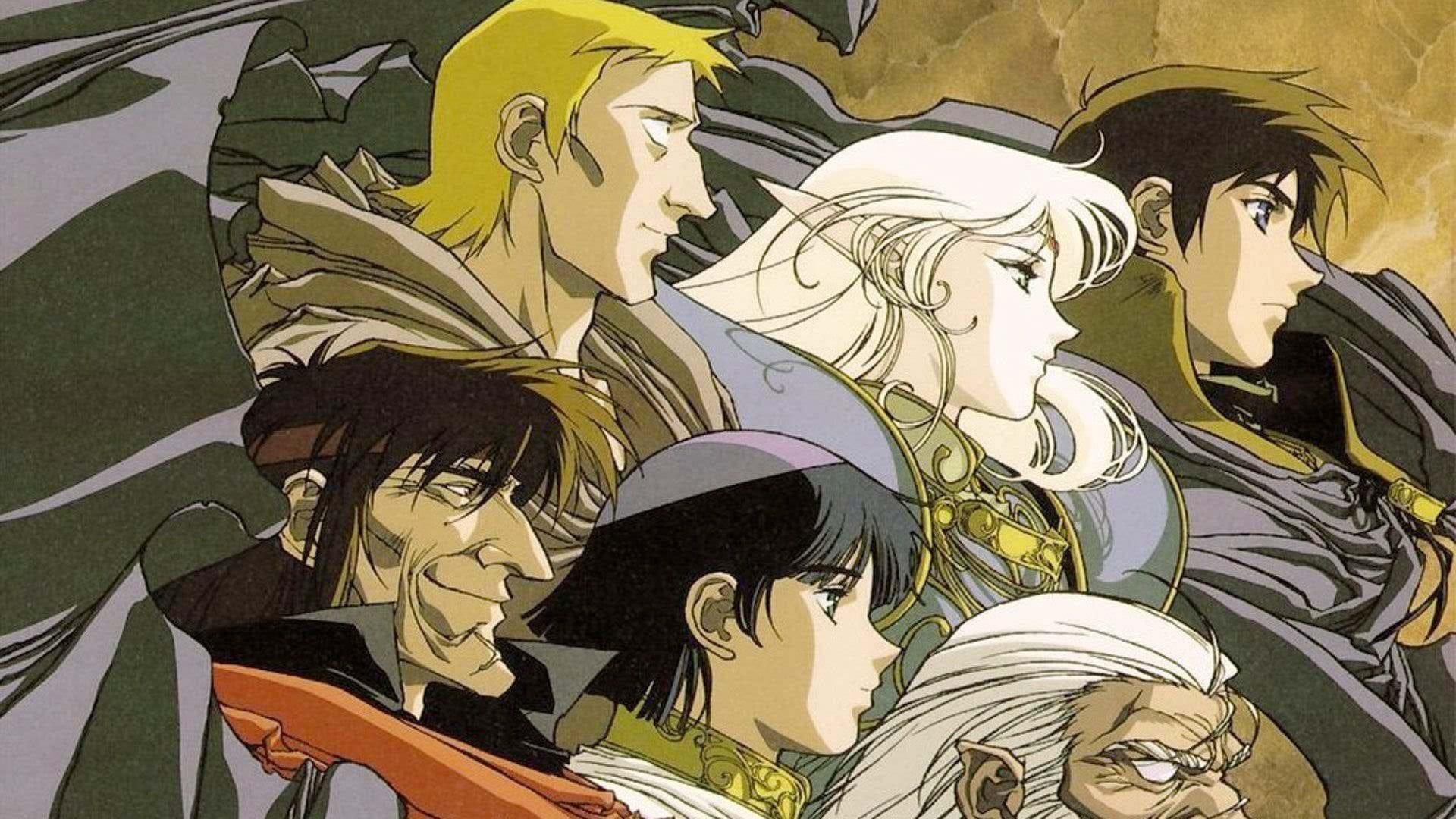 The cast of Record of Lodoss War as they appeared in the OVA adaptation.
