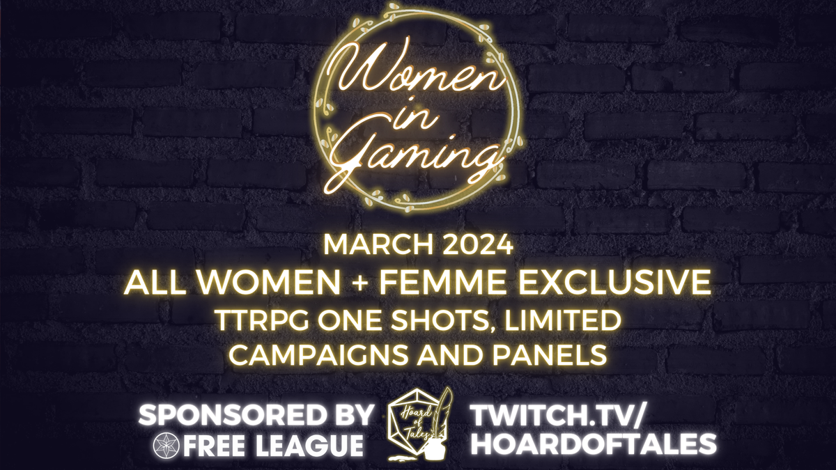 Women in Gaming logo and details