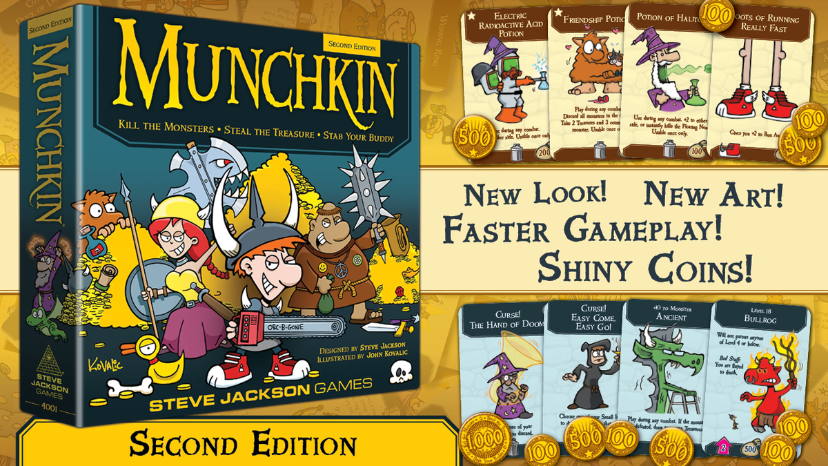 Steve Jackson Games Announces Munchkin Second Edition