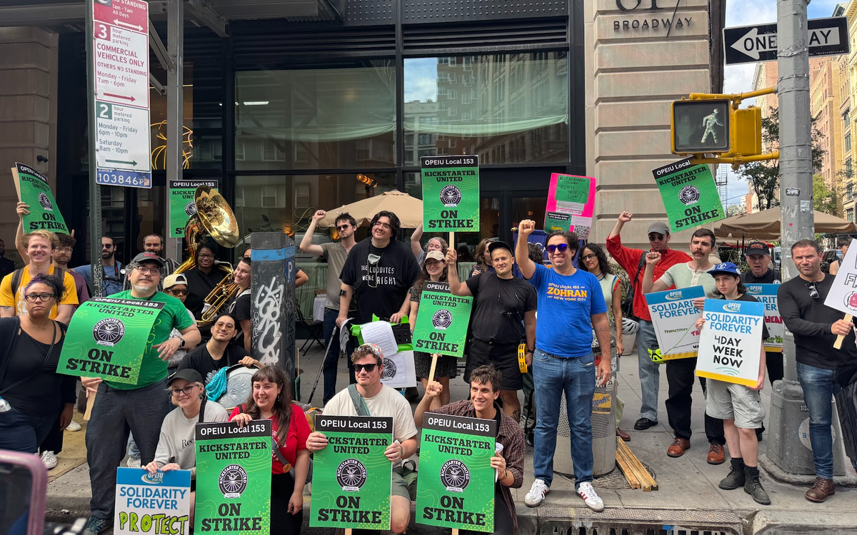 UPDATED: Kickstarter United strikes in New York City for fairer contract
