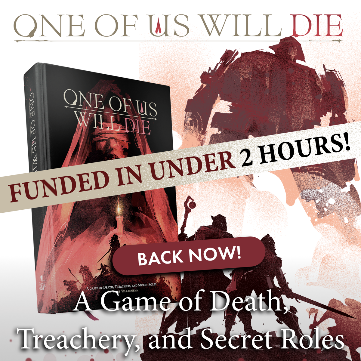 "One of Us Will Die" Kickstarter Surpasses Funding Goal in Under Two Hours