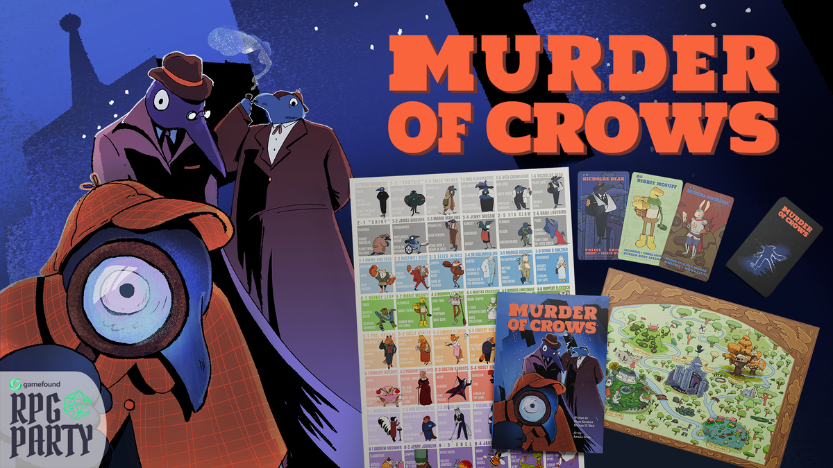 Murder of crows is an upcoming TTRPG about a murder of crows investigating the murder of a crow