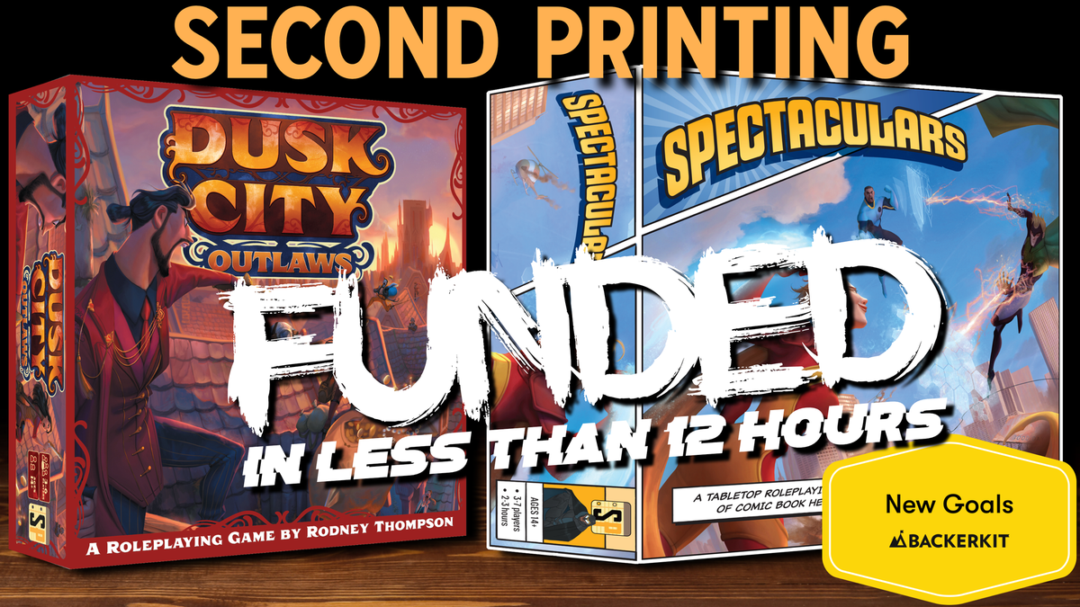 Spectaculars, Dusk City Outlaws Coming Back to Print