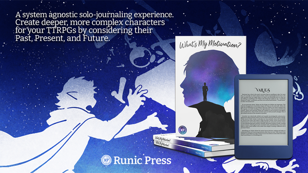 A system-agnostic solo-journaling experience. Create deeper characters for TTRPGs with their Past, Present, and Future.