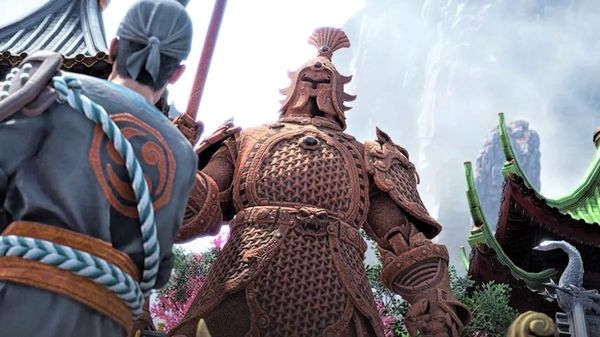 An image from Total Warhammer 3 of a Cathayan Sentinel