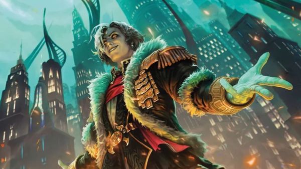 An illustration of the character Emet Selch from Final Fantasy XIV.