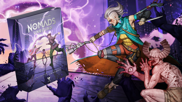 The multiverse awaits in Nomads Unbound, a diceless and GMless RPG of infinite possibilites