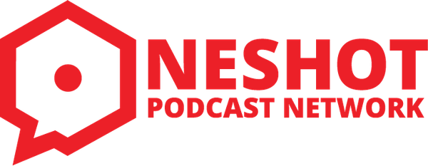 The One Shot Network logo, which features a red speech bubble in a hexagonal shape, taking the place of the O in One.