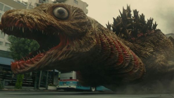 A photo of the terrifying, but oddly adorable larval Godzilla from Shin Godzilla (2016)