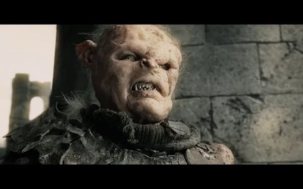 the orc from the Lord of the Rings movie who says "the age of men is over, the time of the orc has come".