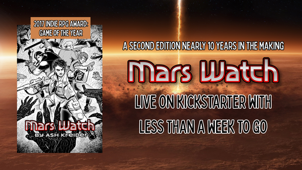 Mars Watch is live on Kickstarter with less than a week to go