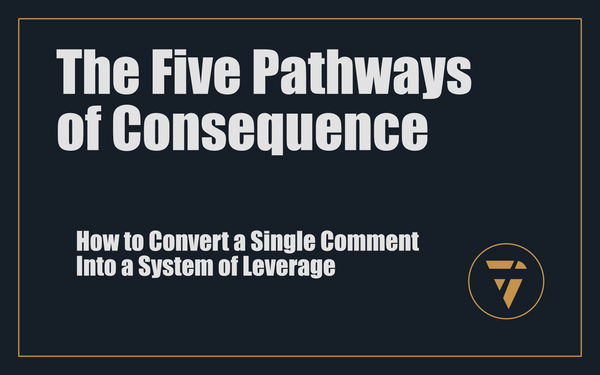 The Five Pathways of Consequence: How to Convert a Single Comment Into a System of Leverage