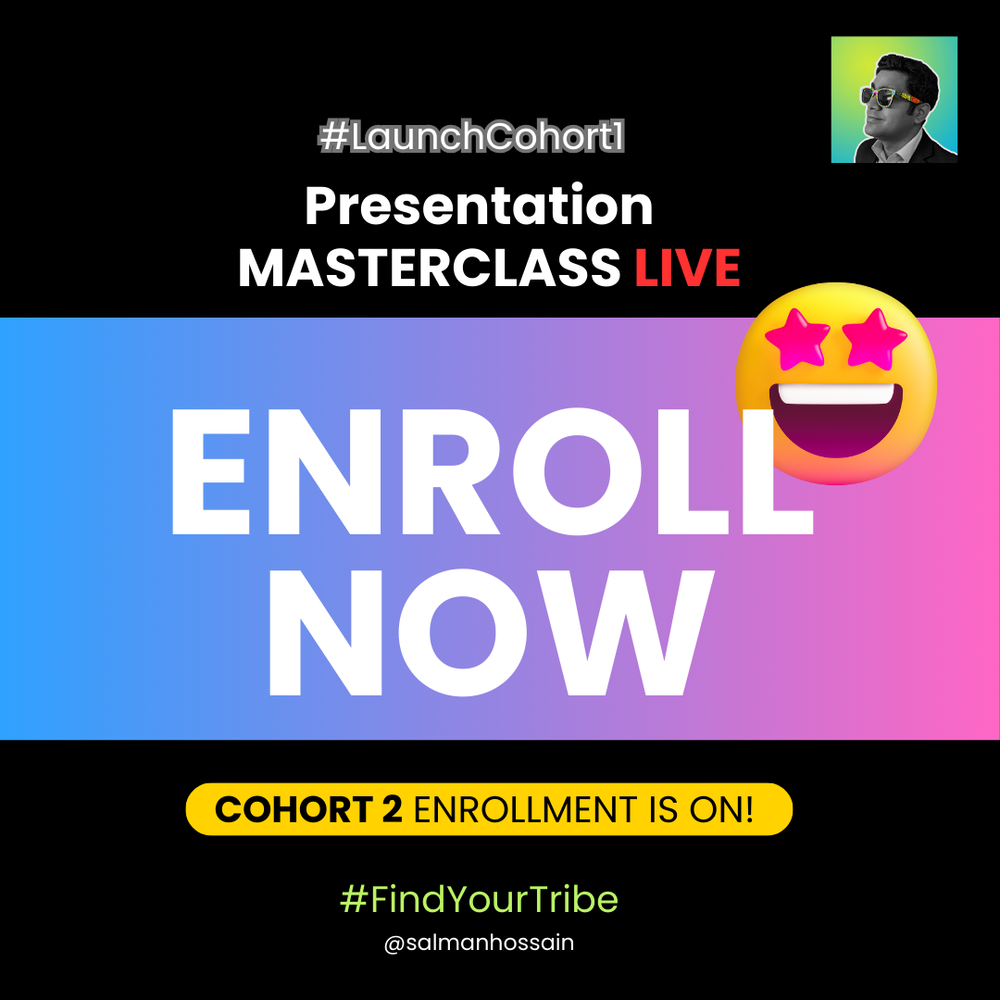 ENROLL COHORT 1: Presentation MASTERCLASS LIVE 💻