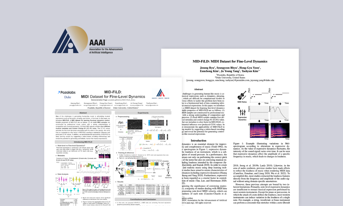 AAAI서 논문 발표 “AI 음원기술력 입증”