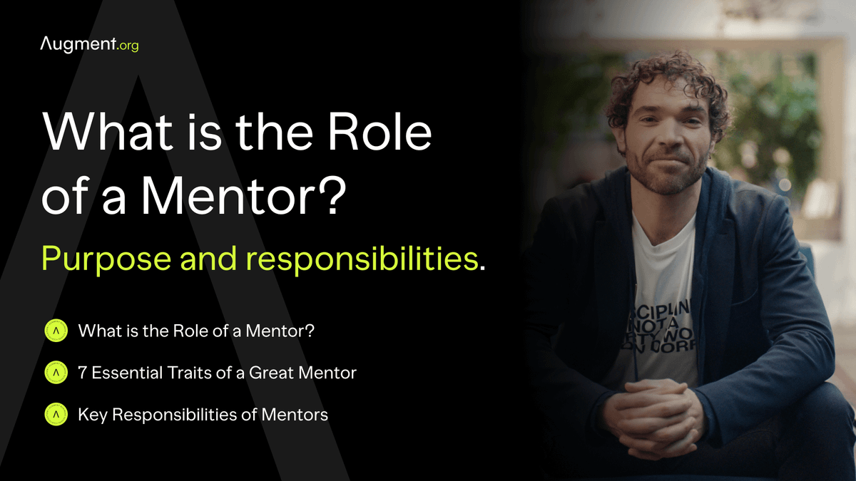 What is the Role of a Mentor? Purpose and Responsibilities