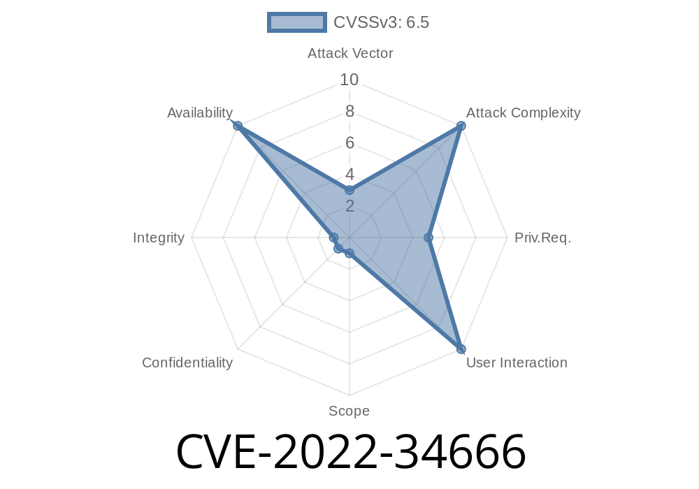 CVE-2022-34666 An attacker with local user access can cause a null-pointer dereference, which may lead to a denial of service.