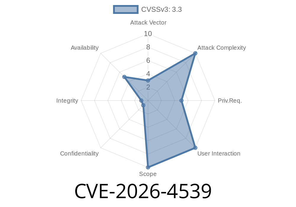 CVE-2026-4539 - Inefficient Regex in Pygments AdlLexer Exposes Local DoS Vector