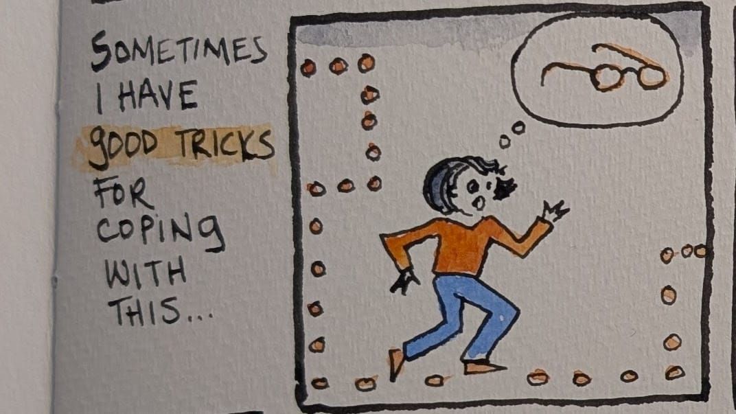 a comic about adhd and things disappearing